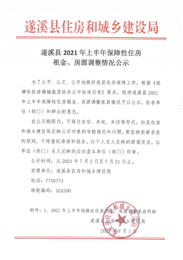 遂溪縣2021年上半年保障性住房租金、房源調(diào)整情況公示.png