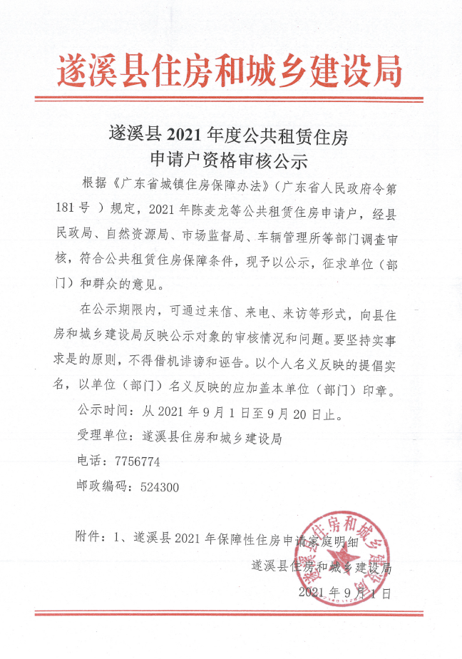 遂溪縣2021年度公共租賃住房申請戶資格審核公示.png