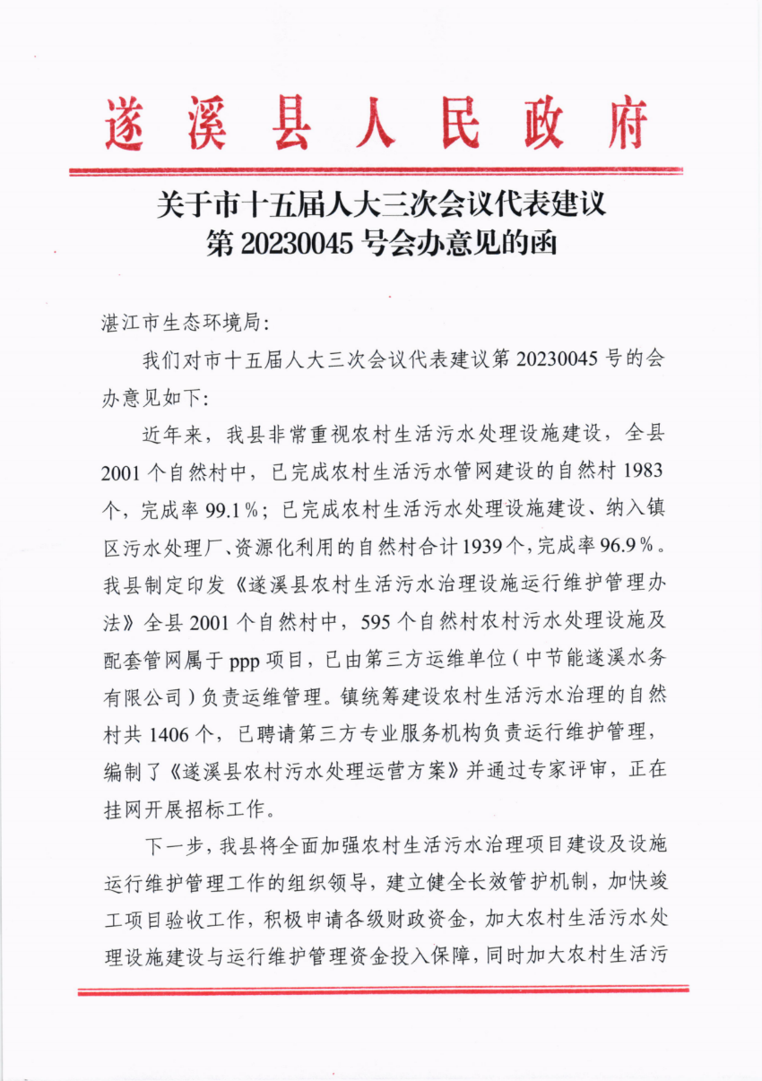 關(guān)于市十五屆人大三次會議代表建議第20230045號會辦意見的函_00.png