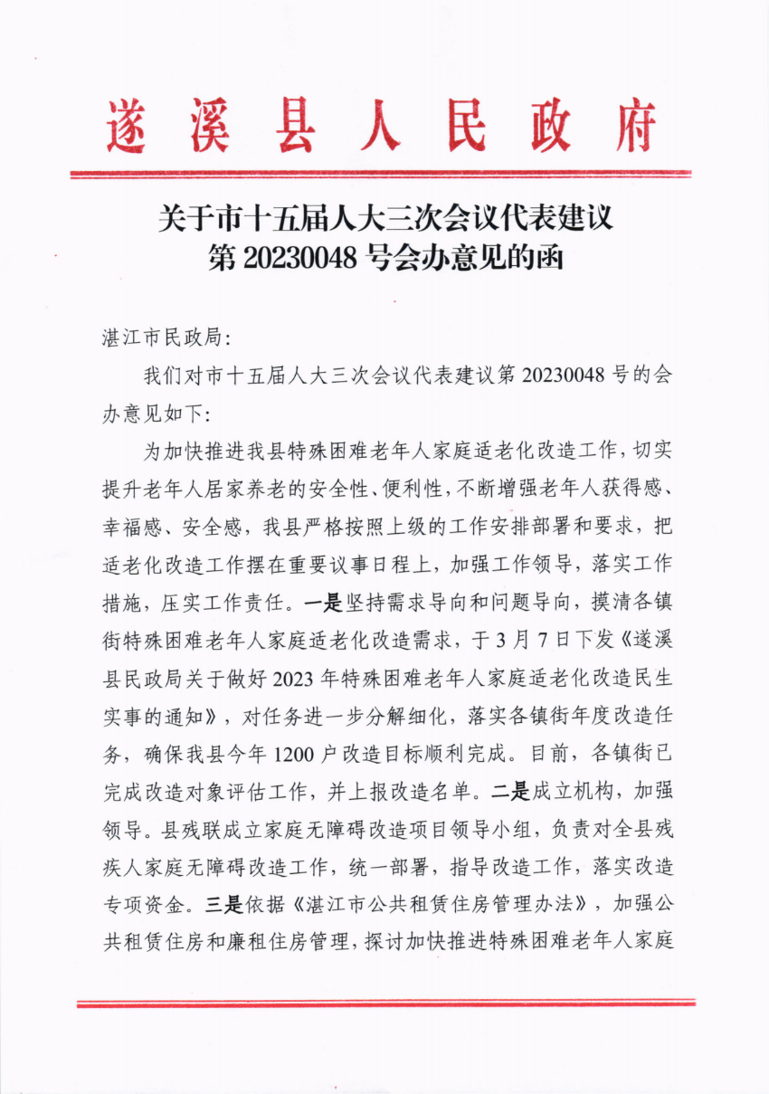 關(guān)于市十五屆人大三次會議代表建議第20230048號會辦意見的函_00.png