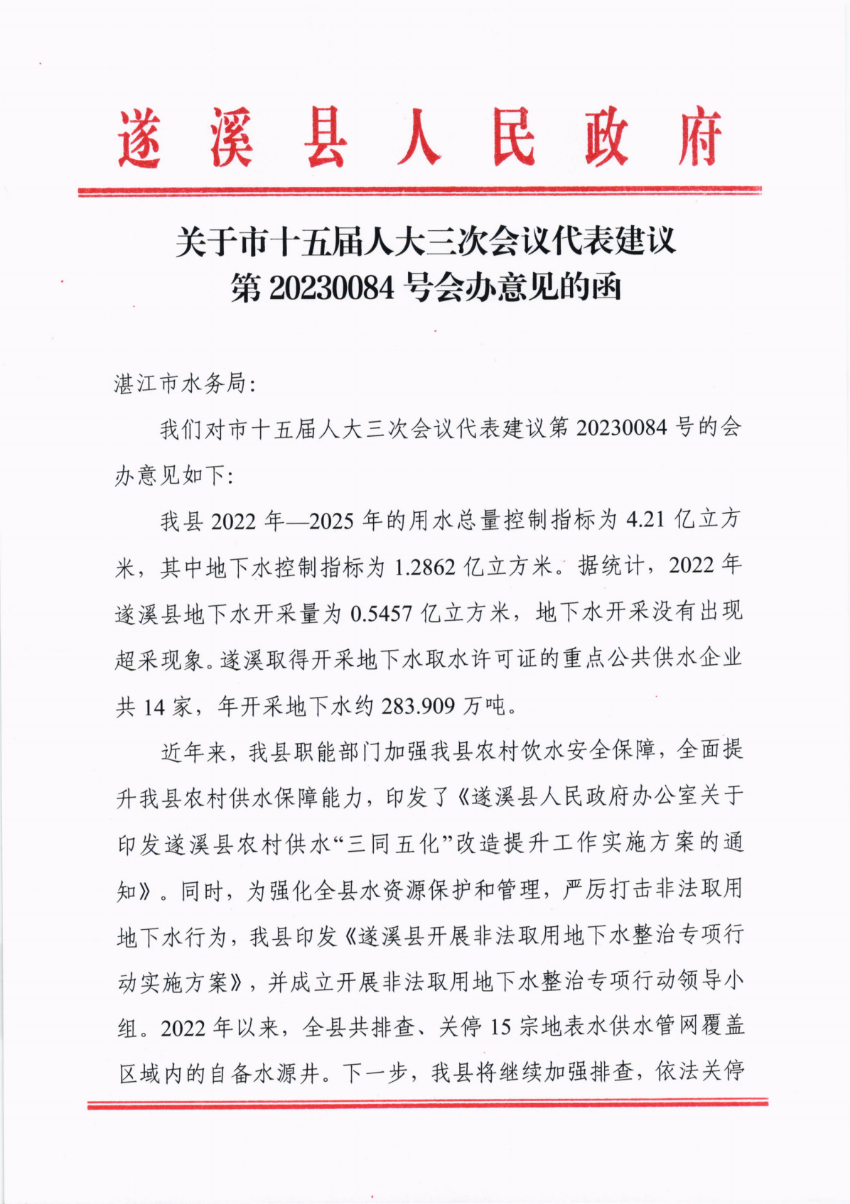 關(guān)于市十五屆人大三次會議代表建議第20230084號會辦意見的函_00.png